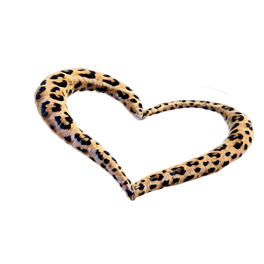 Dreamy Leopard Heart Png Fbg