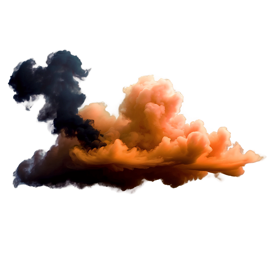 Dreamy Orange Smoke Cloud Png Ypu