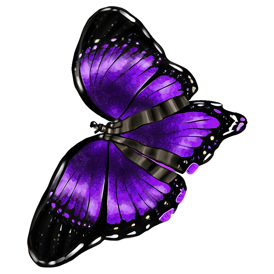 Dreamy Purple Butterfly Png 05232024