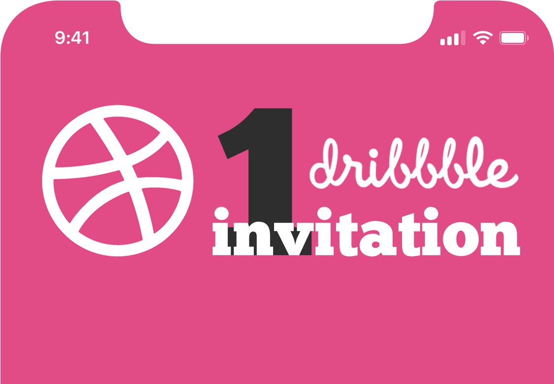 Dribbble Invitation Graphic