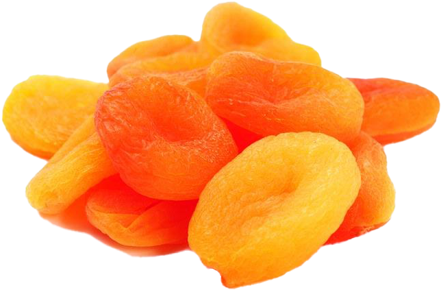 Dried Apricots Pile Transparent Background