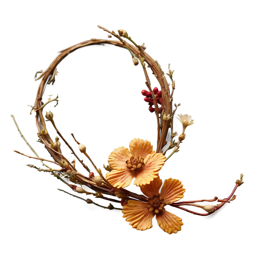 Dried Flower Hair Accessories Png 74