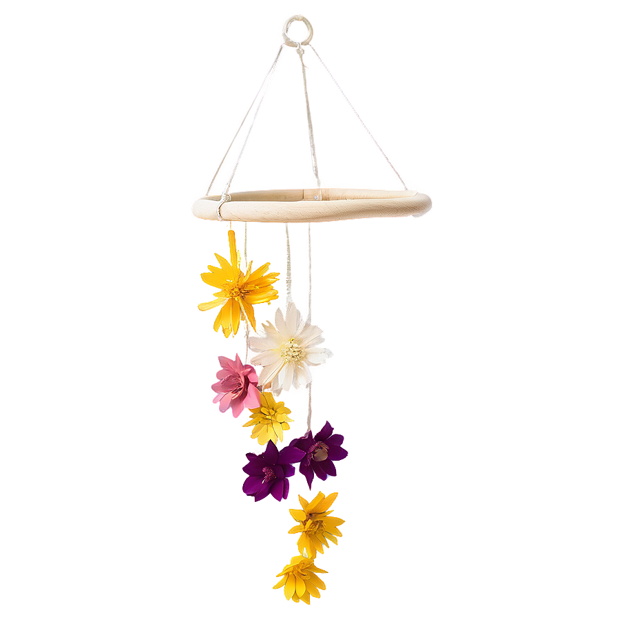 Dried Flower Mobiles For Nursery Png Gqm91