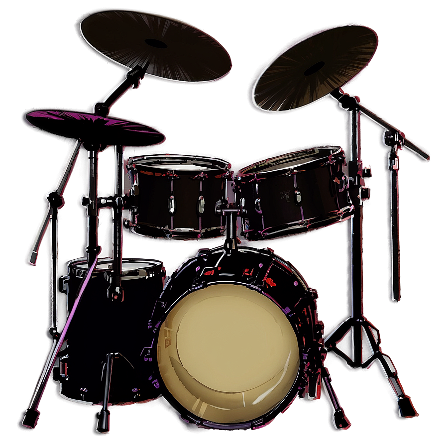 Drum Kit Silhouette Png 4