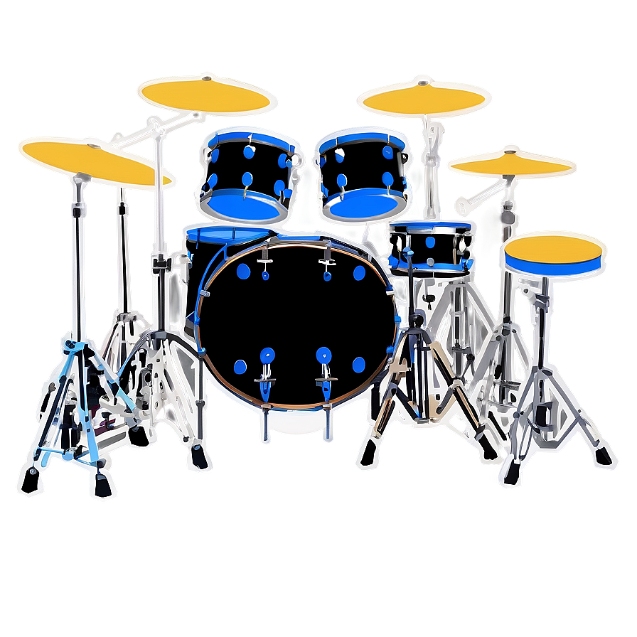 Drum Kit Silhouette Png 80