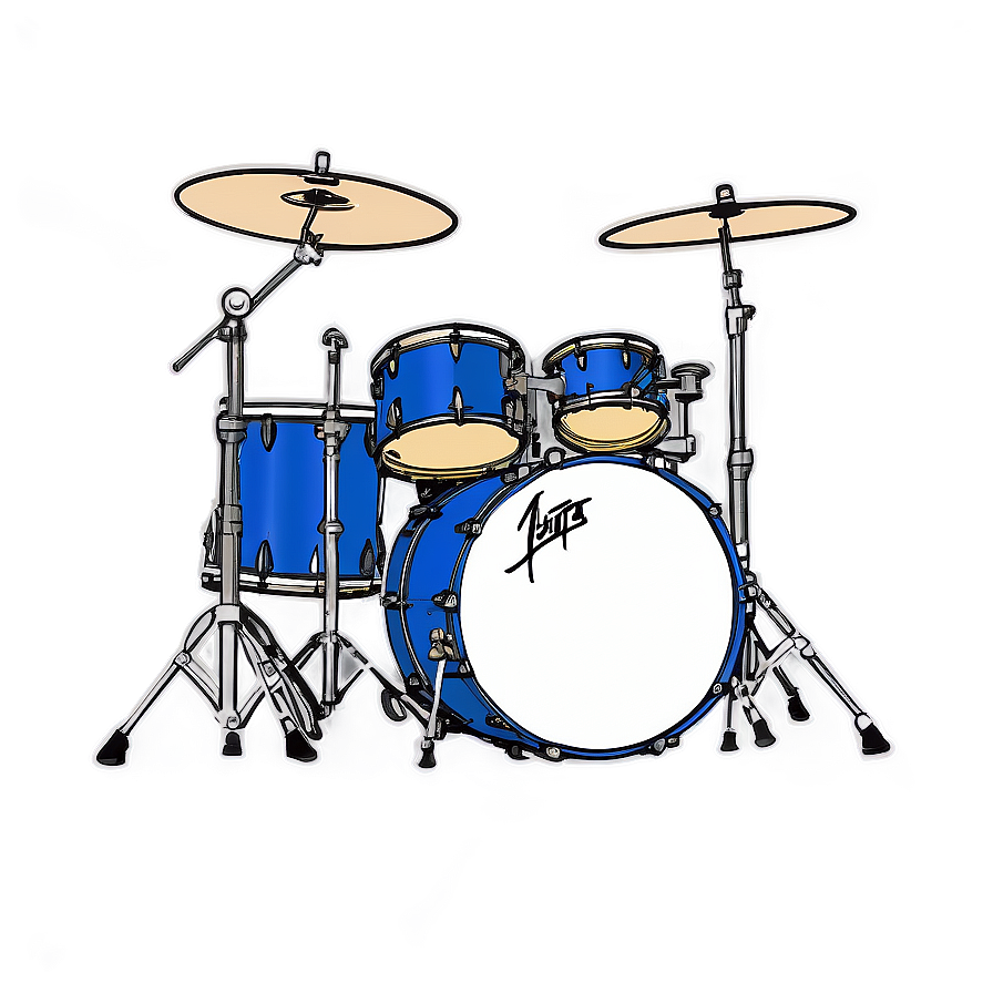 Drum Kit Sketch Png 42