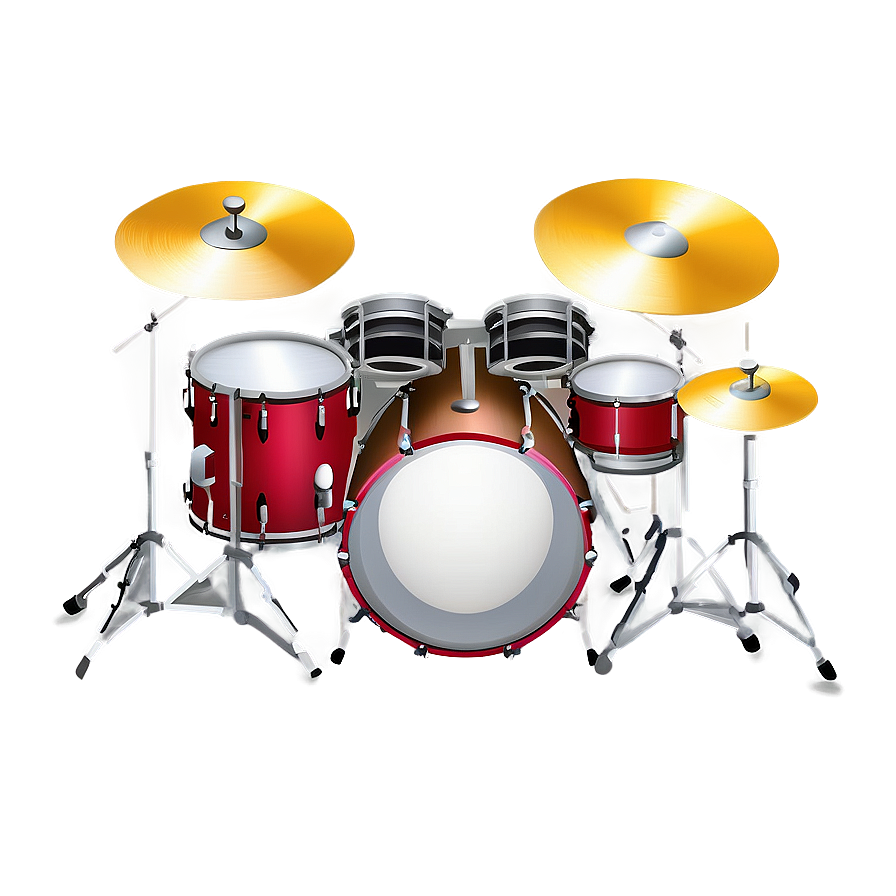 Drum Set Isometric Png 05242024