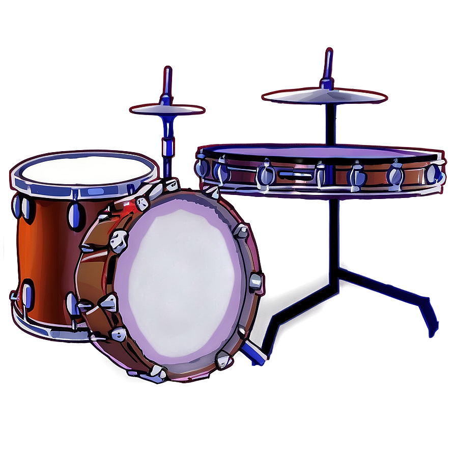 Drum Set Isometric Png Heh