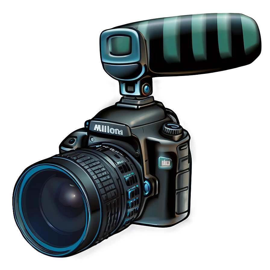 Dslr Camera With Microphone Png Spl