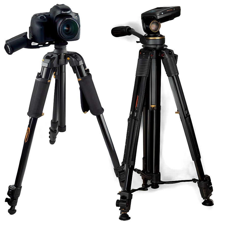 Dslr Camera With Tripod Png Oib68