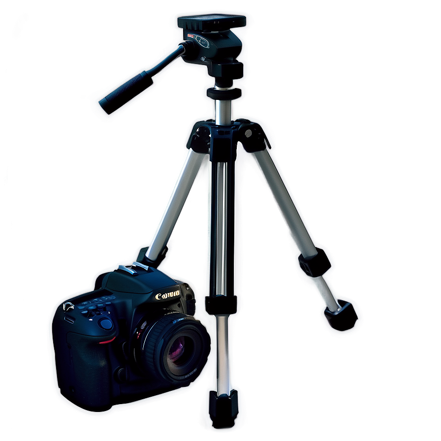 Dslr Camera With Tripod Png Sqf63