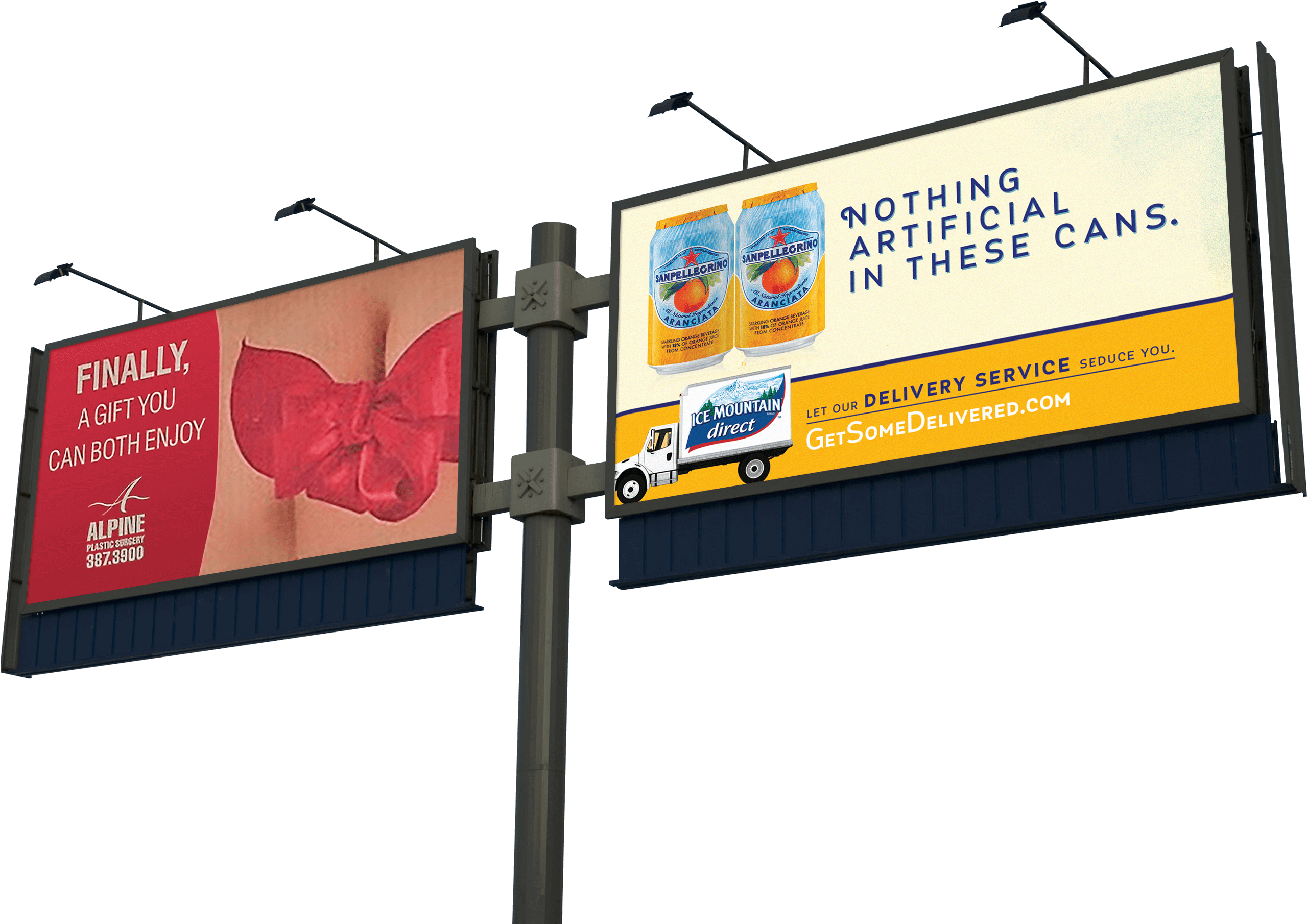 Dual Billboard Advertising Mockup