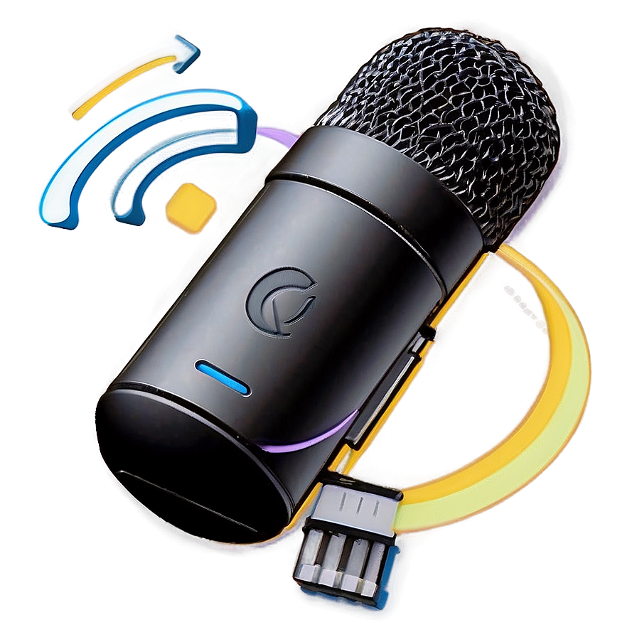 Dual Capsule Podcast Microphone Png Lmi