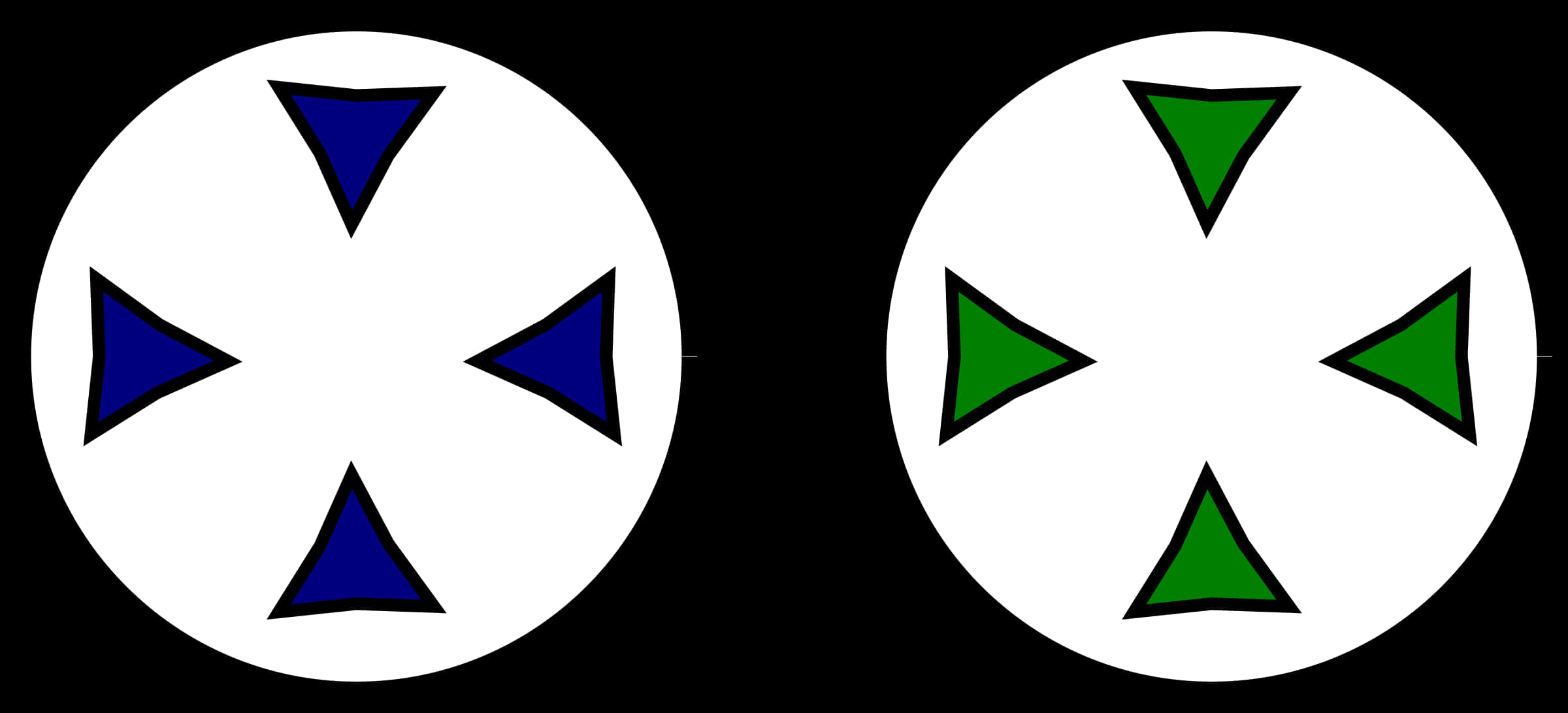 Dual Colored Crosshair Targets