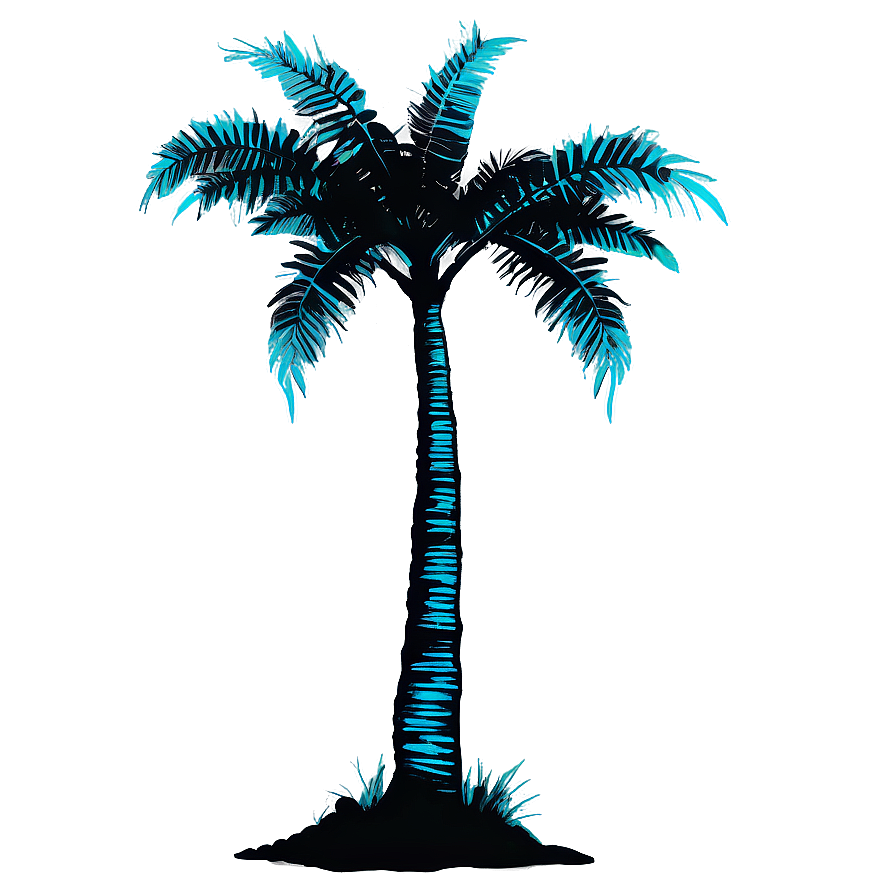 Dual Palm Tree Silhouette Png 41