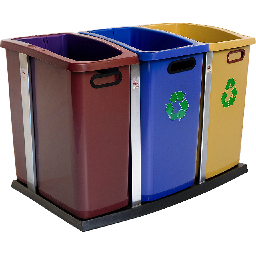 Dual Recycling Bin Two-tone Png 94