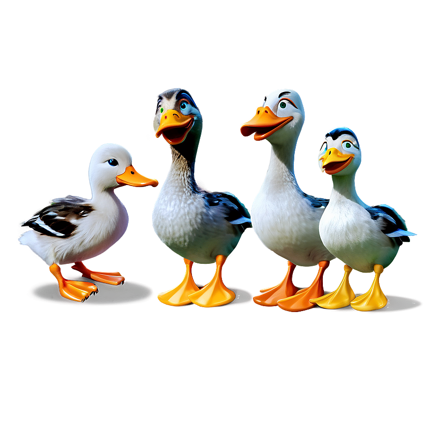 Duck Family Cartoon Png Hak23