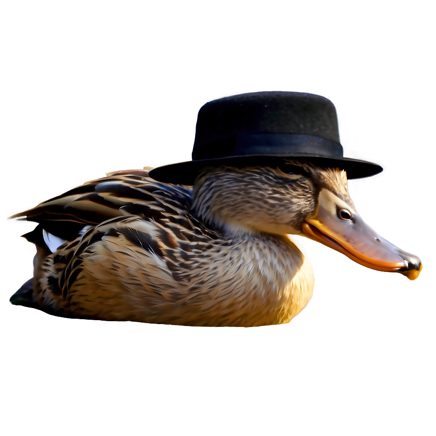 Duck Wearing Hat Png Fsk