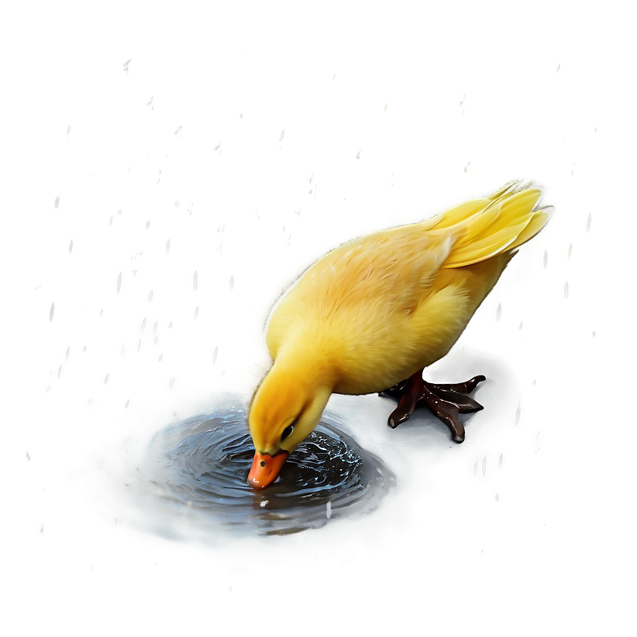 Duckling In Rain Png Lgd87