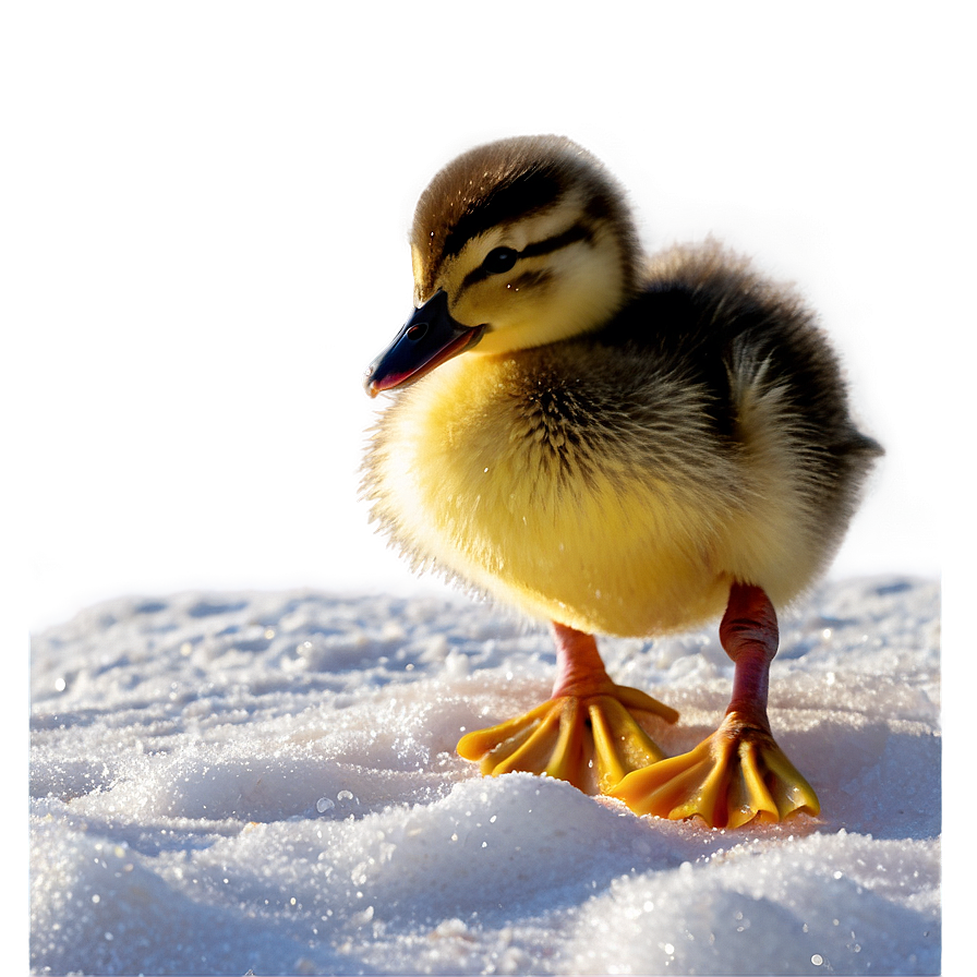 Duckling In Snow Png 06202024