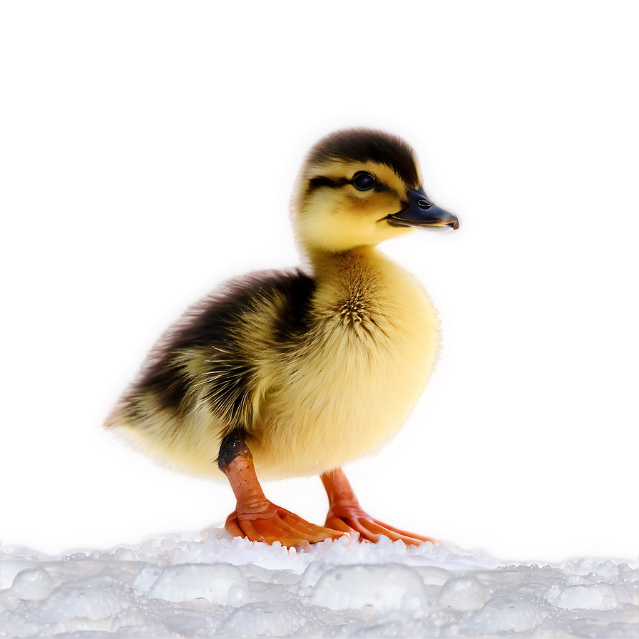 Duckling In Snow Png 06202024