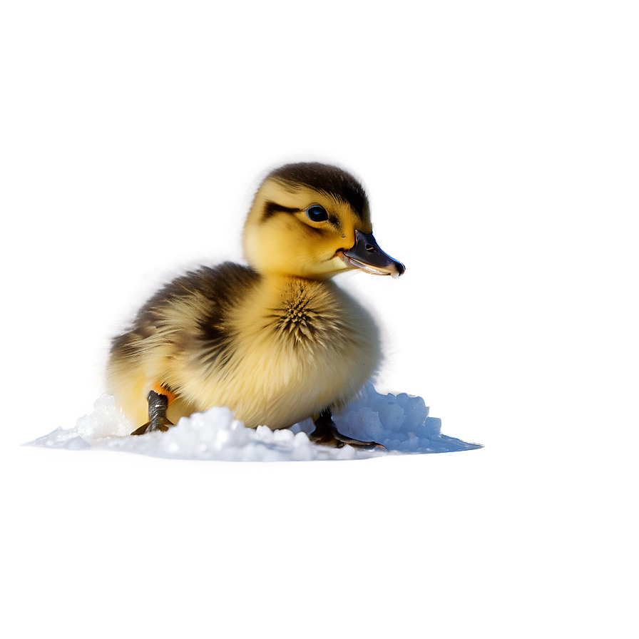 Duckling In Snow Png 12