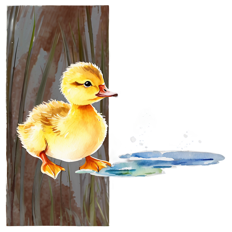 Duckling In Watercolor Png Ufy20