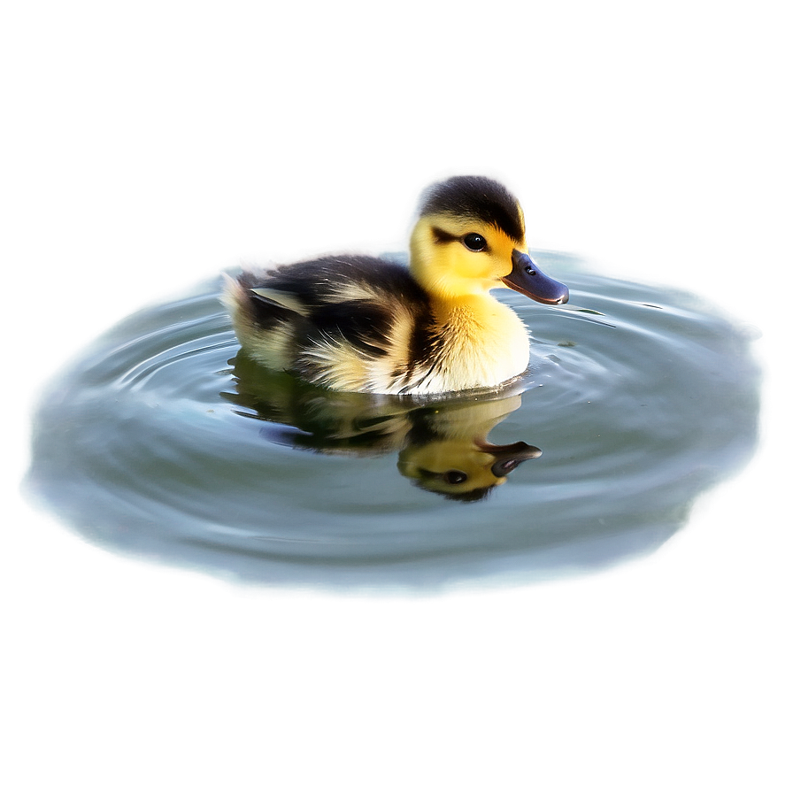 Duckling On Water Png Kcw53