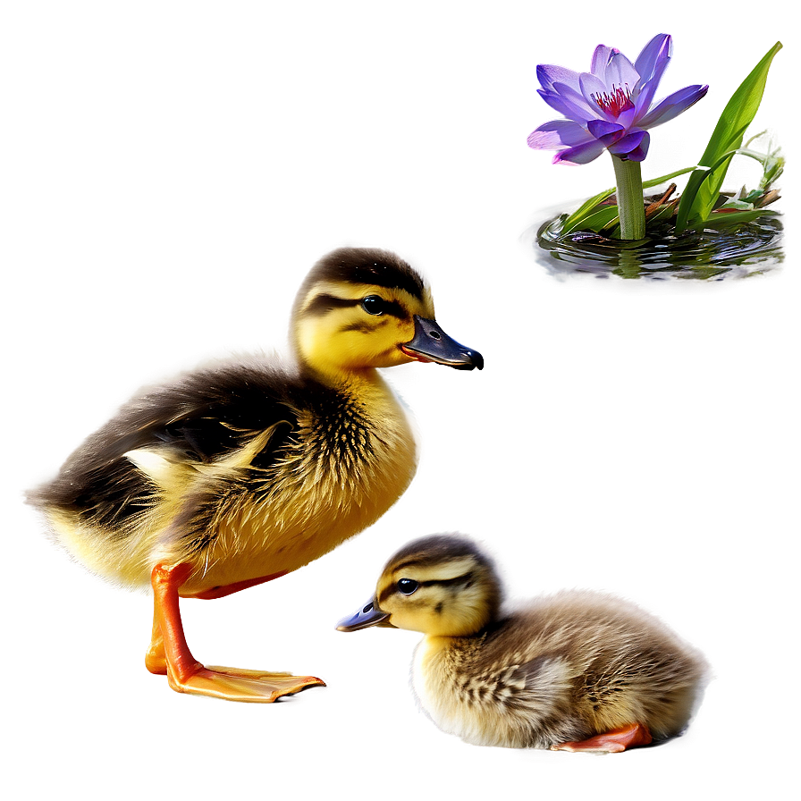 Duckling With Mother Png 06202024