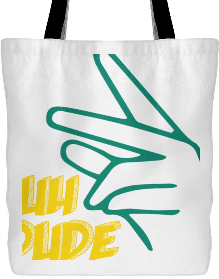 Dude Hand Sign Tote Bag