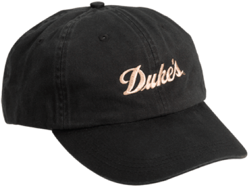 Dukes Embroidered Black Baseball Cap