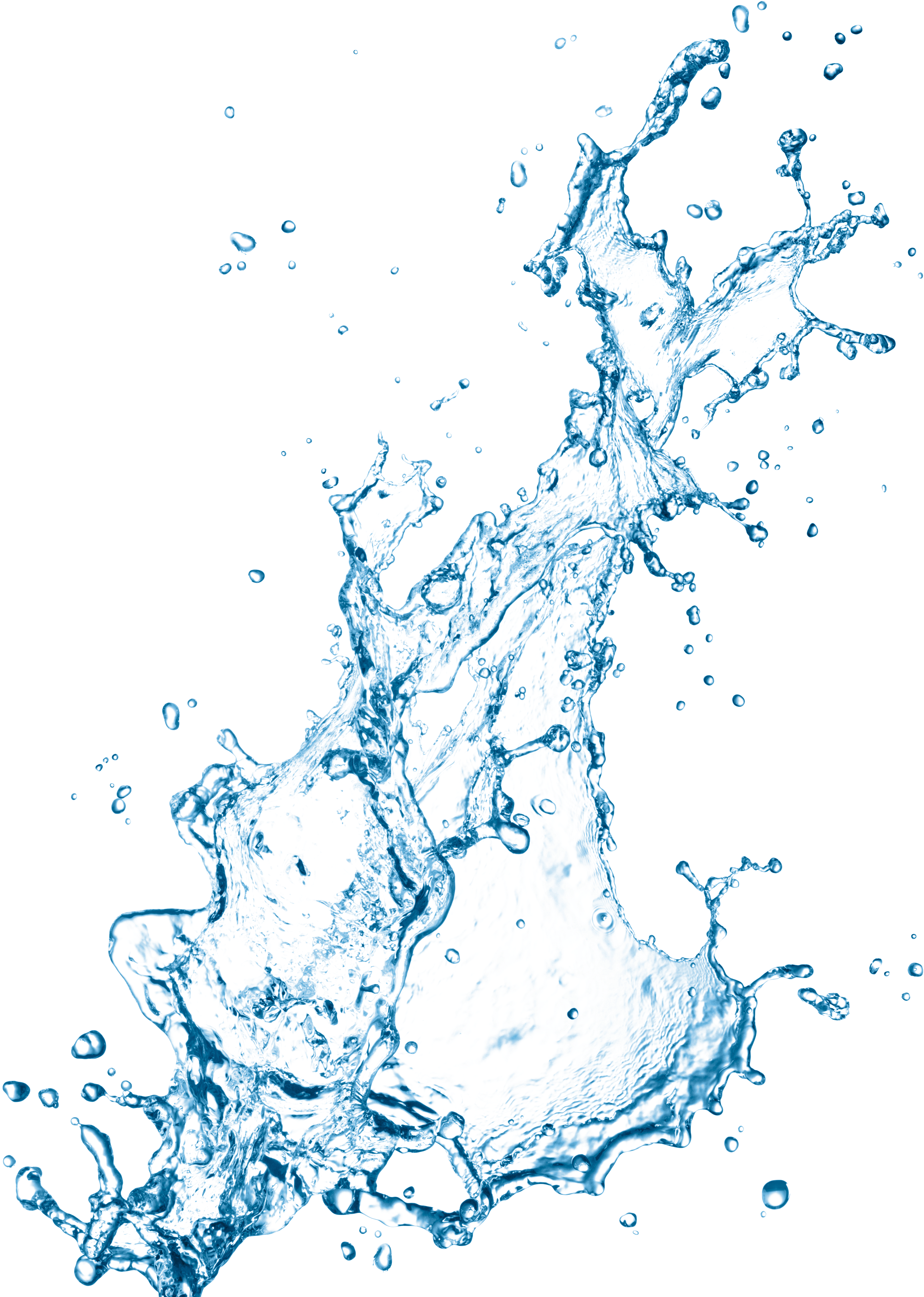 Dynamic Blue Water Splash