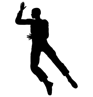 Dynamic Dance Move Silhouette