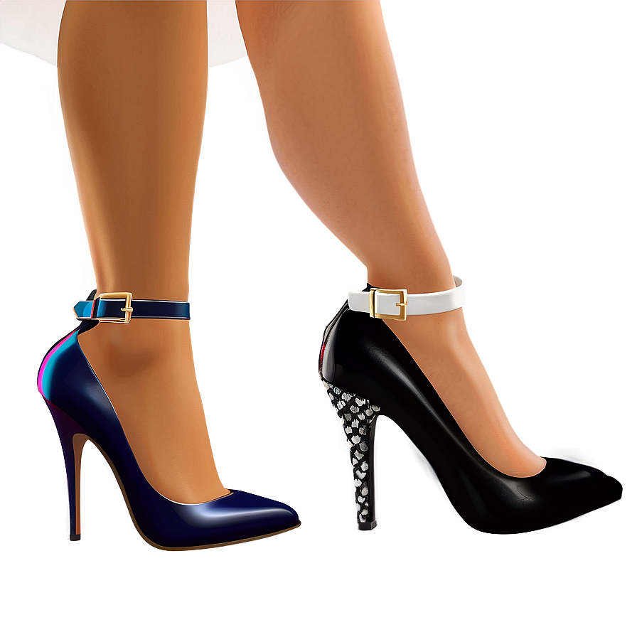 Dynamic Duo-tone Heels Png 50