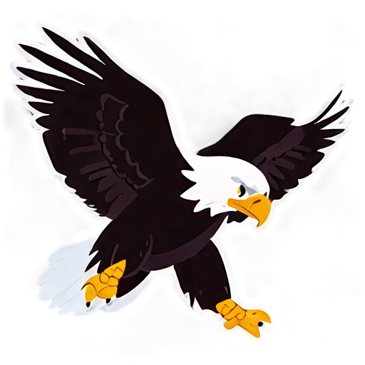 Dynamic Eagle In Attack Mode Png D