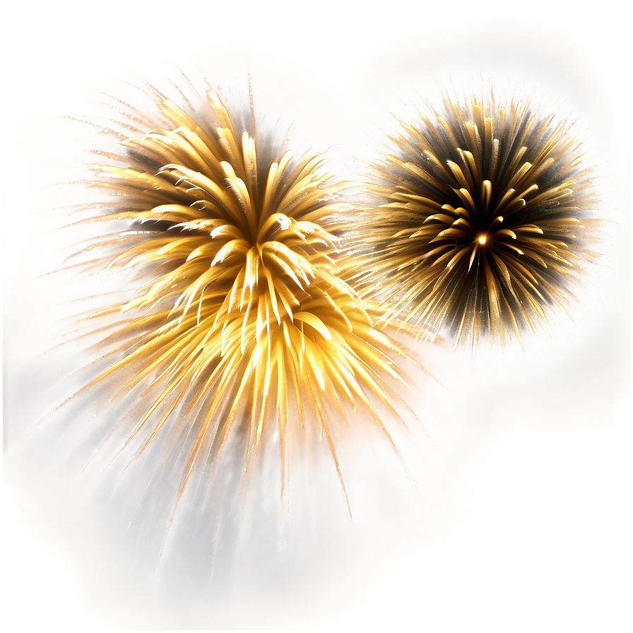 Dynamic Gold Fireworks Png 06292024