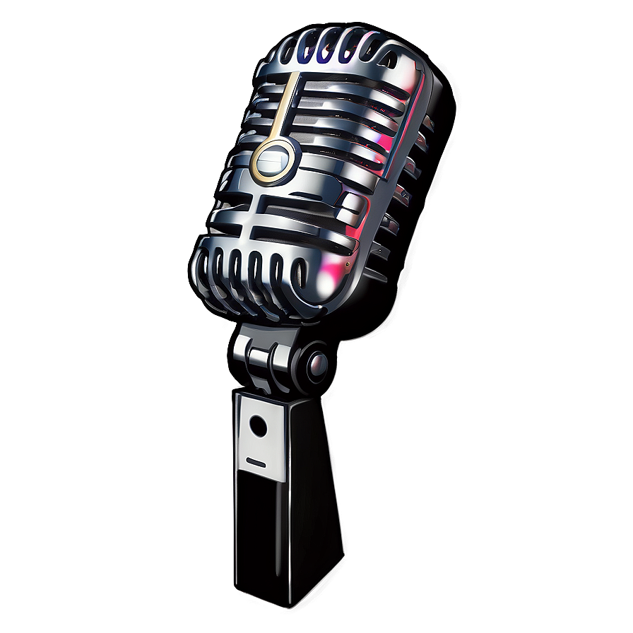 Dynamic Podcast Microphone Model Png 33