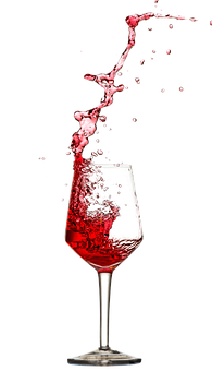 Dynamic Red Wine Splash