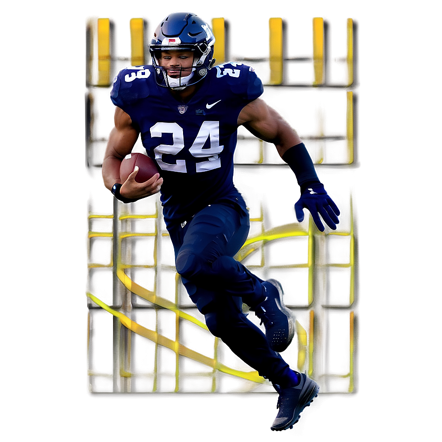 Dynamic Saquon Barkley Running Png 06122024