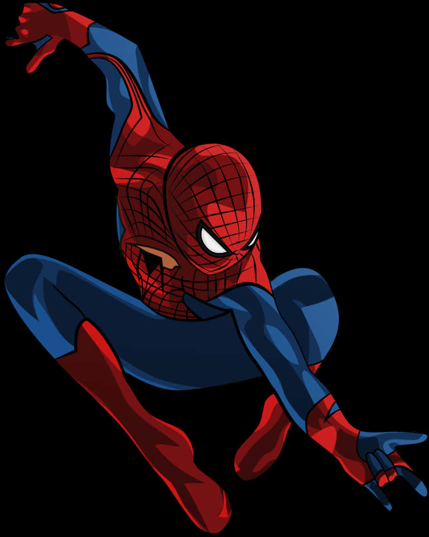 Dynamic Spiderman Swinging Action