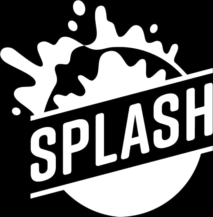 Dynamic Splash Logo Blackand White