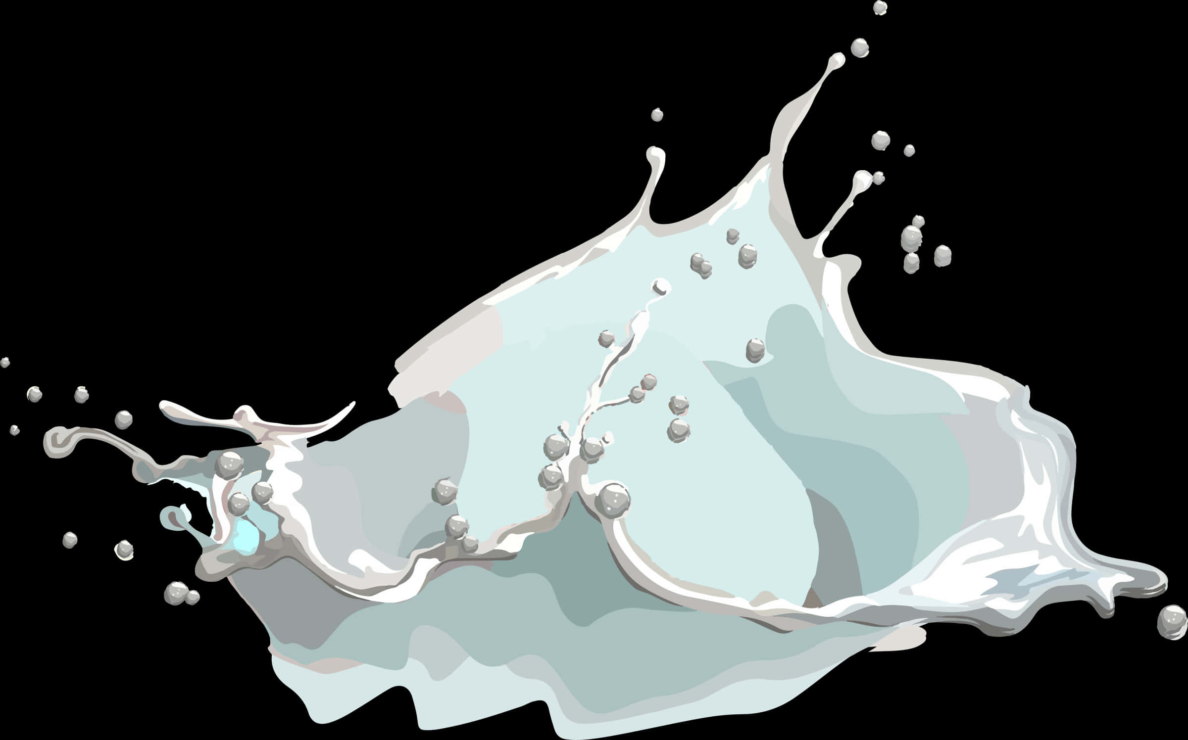 Dynamic Water Splash Illustration