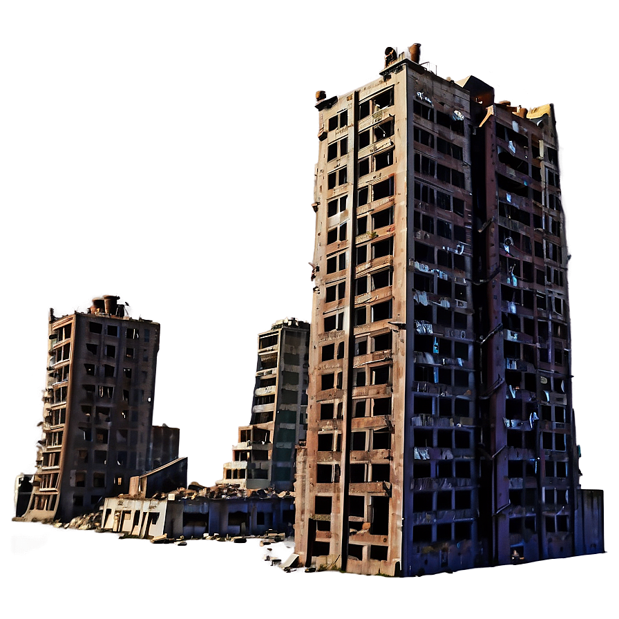 Dystopian City Wreckage Png 4