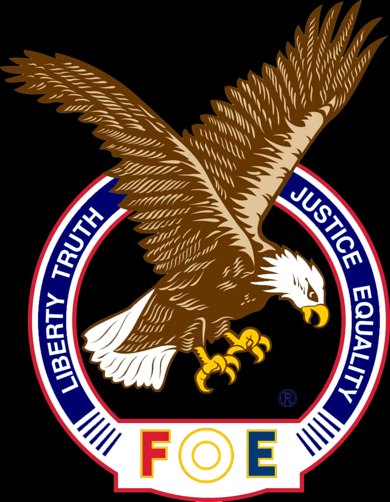 Eagle Emblem F O E Logo