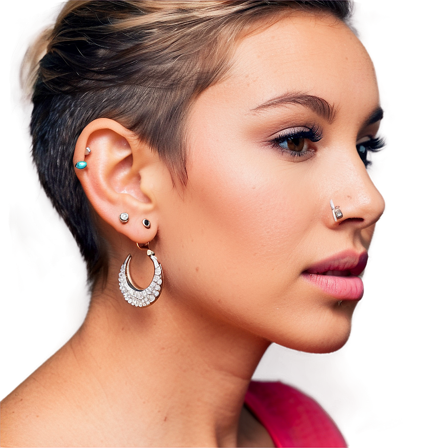 Earlobe Piercing Inspiration Png 31