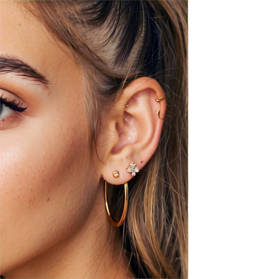 Earlobe Piercing Inspiration Png Vqk19