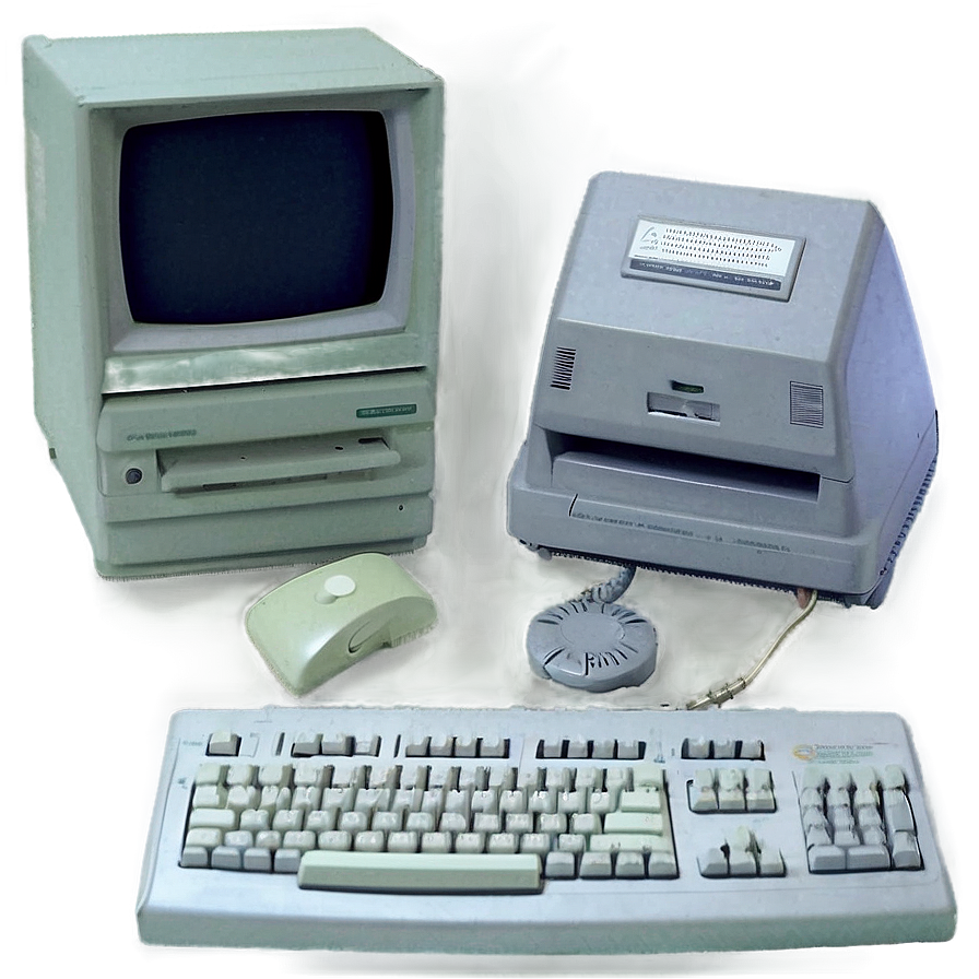 Early 90s Computer Technology Png Olu