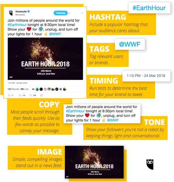 Earth Hour Social Media Tips2018