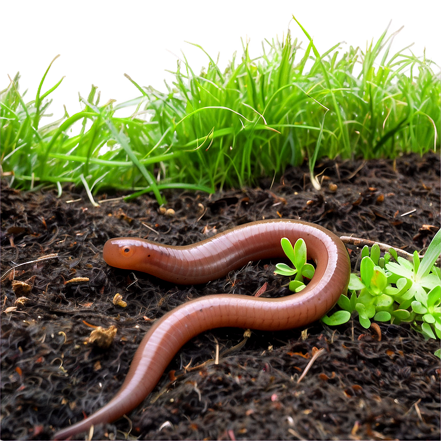 Earthworm In Grass Picture Png 71