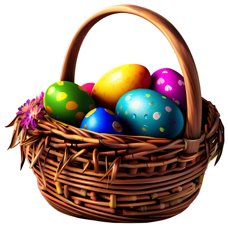 Easter Basket Clipart Png Qmm